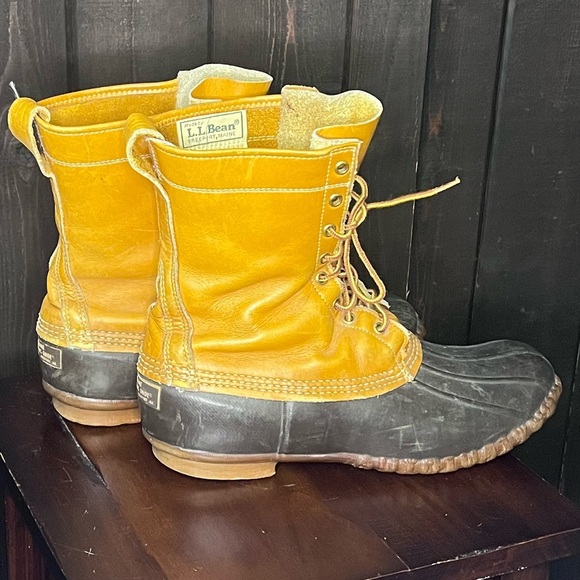 Vintage 1970s LL Bean Men Sz 10 M Maine Hunting Shoe 10" Duck Boots Style EUC - Picture 2 of 7